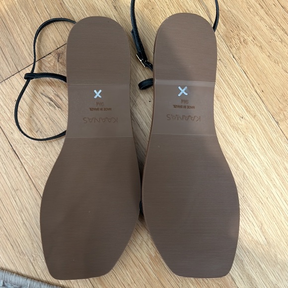 Kaanas Alayta Black Strappy Sandals - Picture 7 of 7